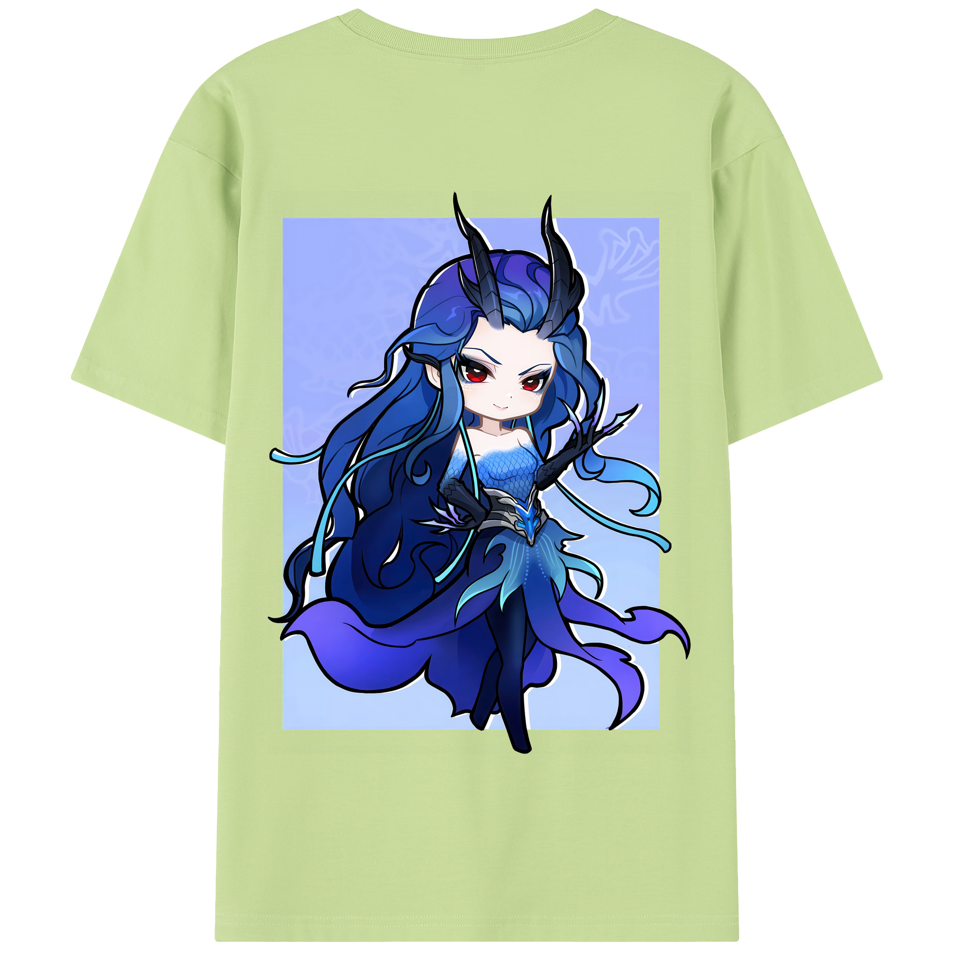 （画像用） Ne Zha 2 ナタ 魔童の大暴れ 綿100％半袖Tシャツ（背面プリント）